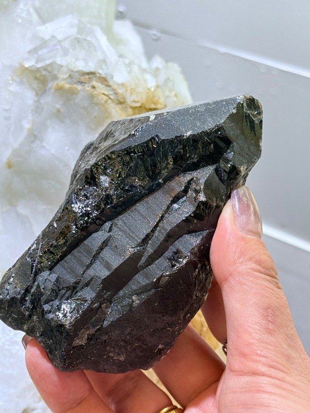 ！1点物！モリオン原石(母岩付き）　042