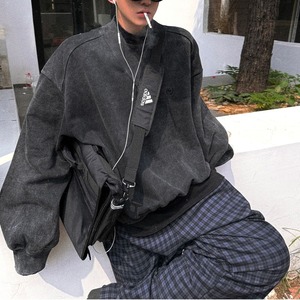 ショートワイドヴィンテージ調スウェット　1109