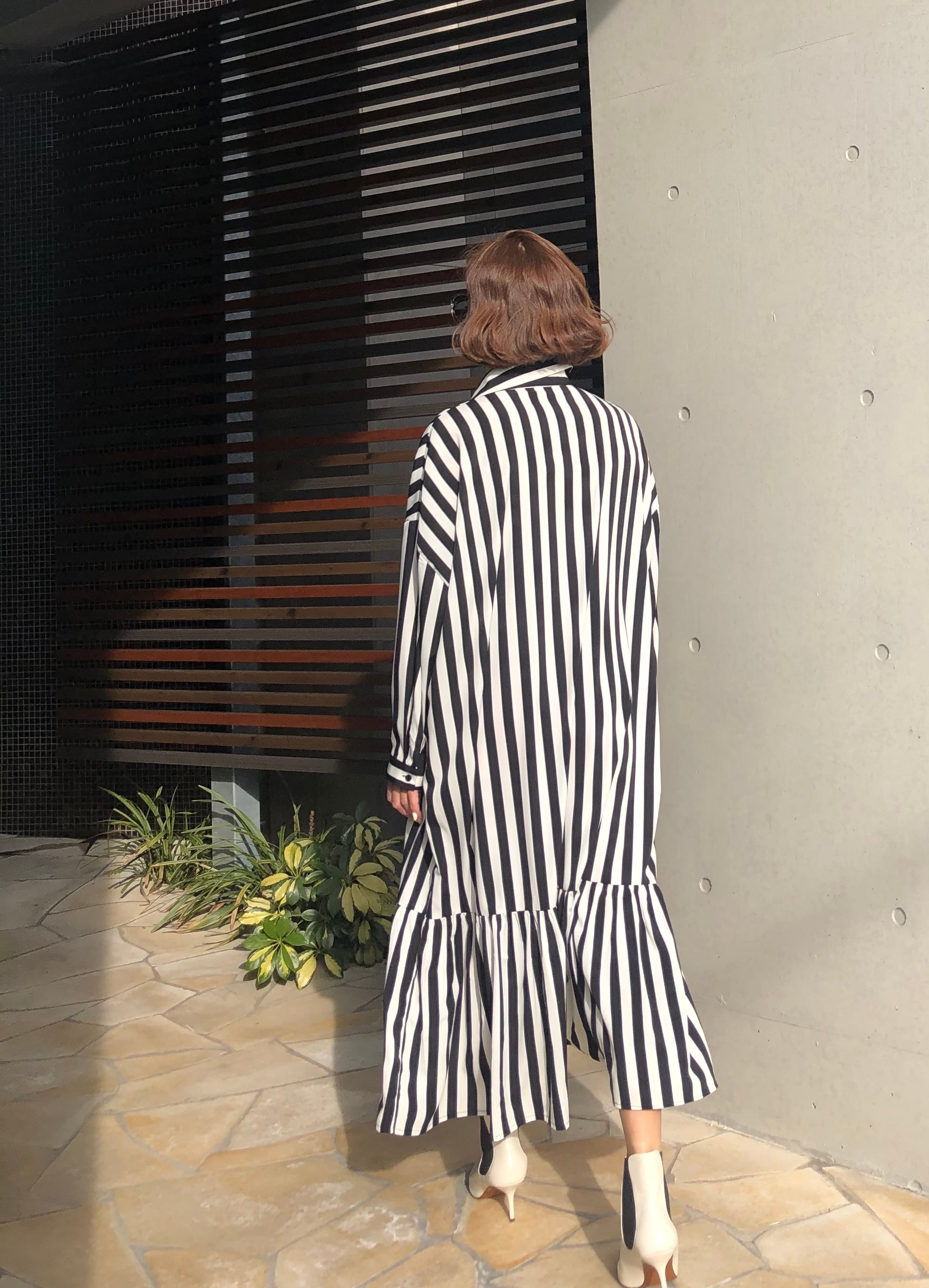 白黒ストライプ ワンピース 14500円→7900円 | セレクトショップ