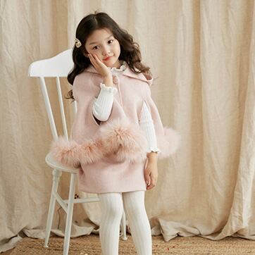 ピンクハウス★ラビットファー襟ポンチョ★チョコレートブラウン 可愛いリボン ピンクハウス☆ラビットファー襟ポンチョ☆チョコレートブラウン