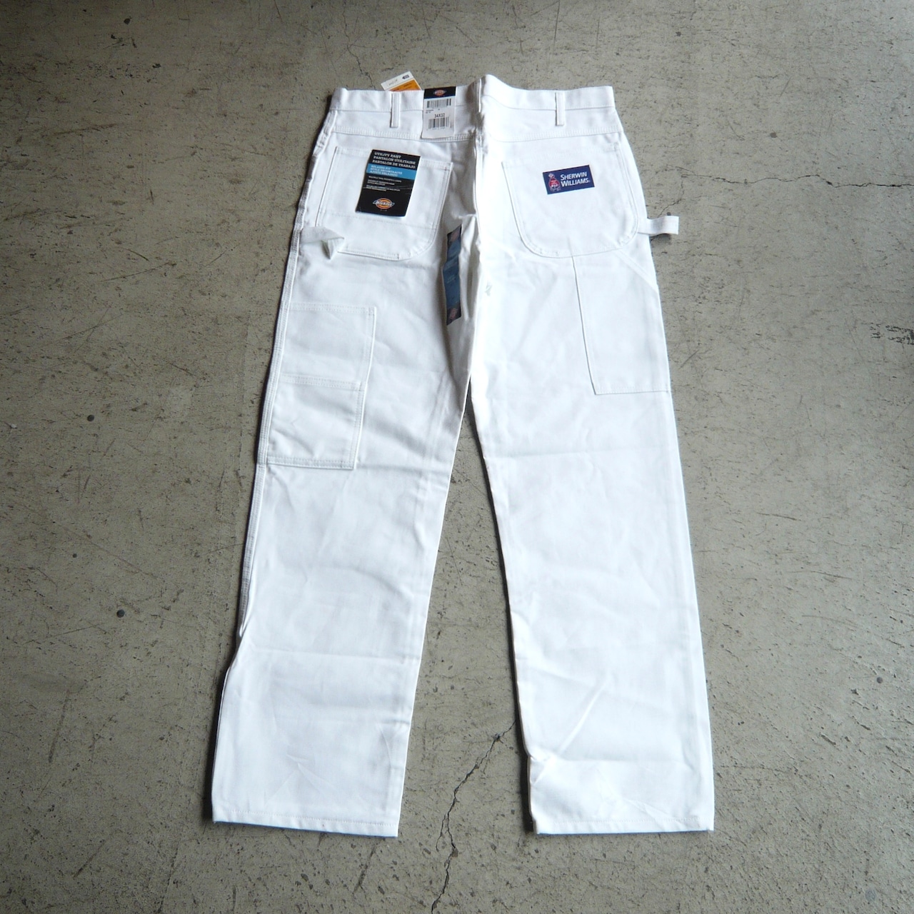 00s Dickies Sherwin Williams ホワイトペインターパンツ DEADSTOCK