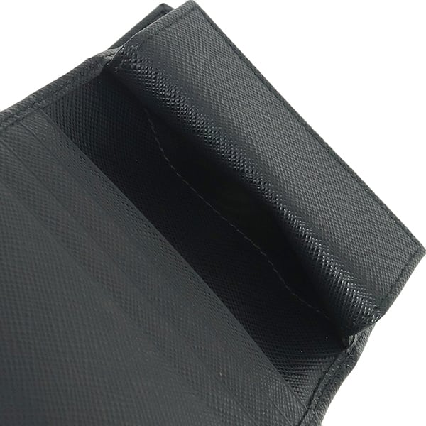 New PRADA プラダ Re-Nylon × サフィアーノレザー 二つ折り財布 2MO008
