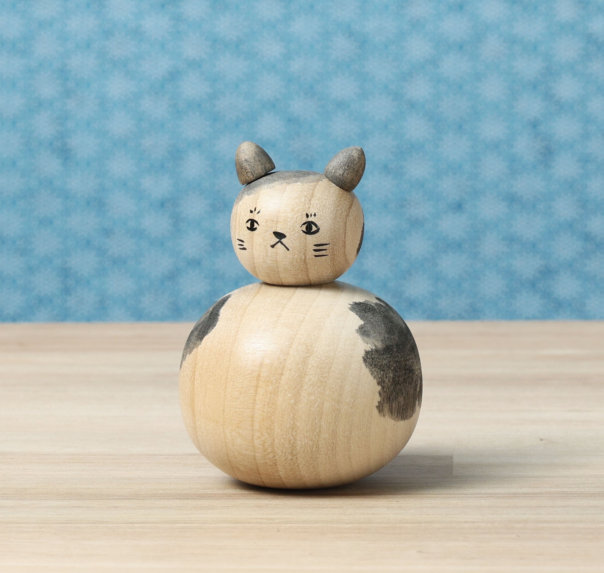 猫こけし Cat kokeshi doll-12 | 小山芳美工人 KOYAMA, Yoshimi