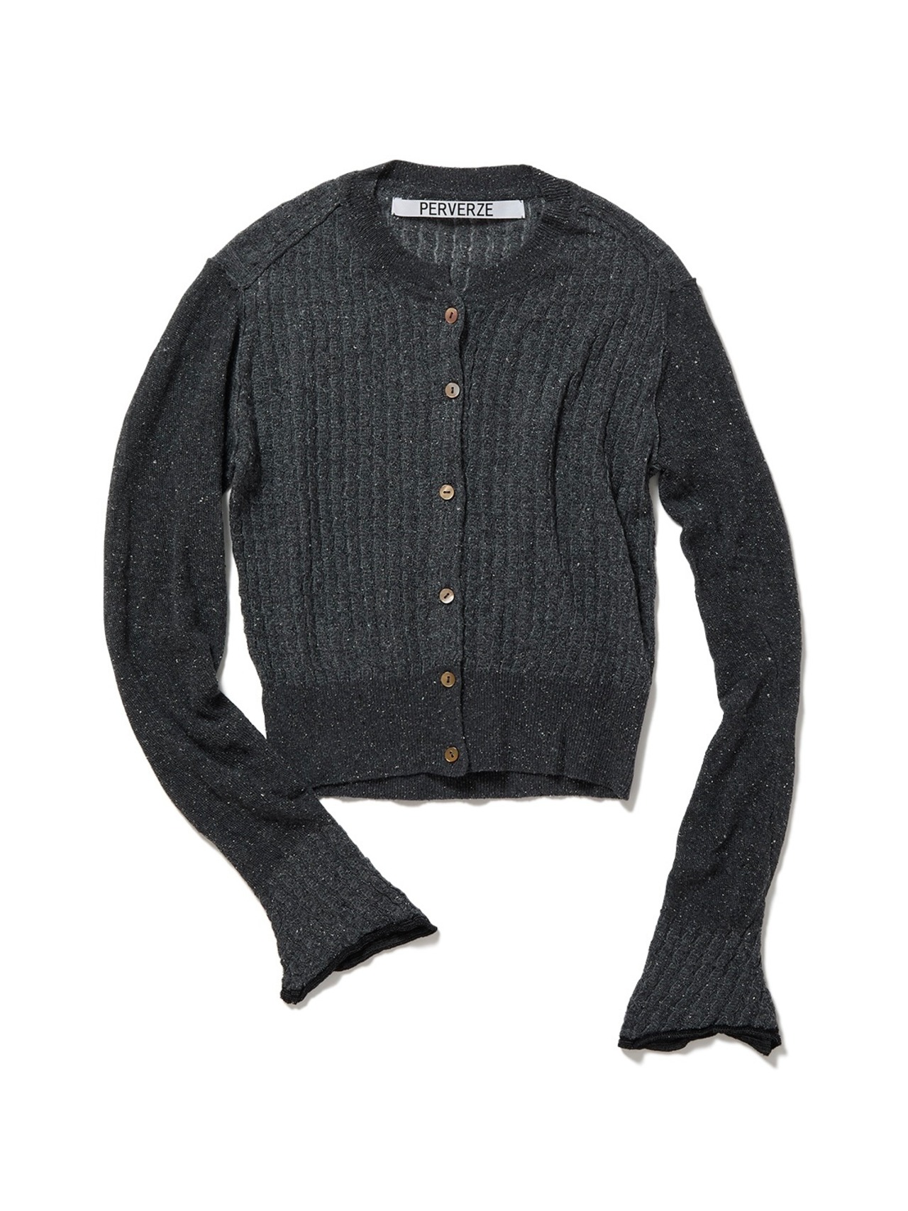PERVERZE パーバーズ /Silk Thin Cable Knit Cardigan ¥27,500-  / カーディガン - 9