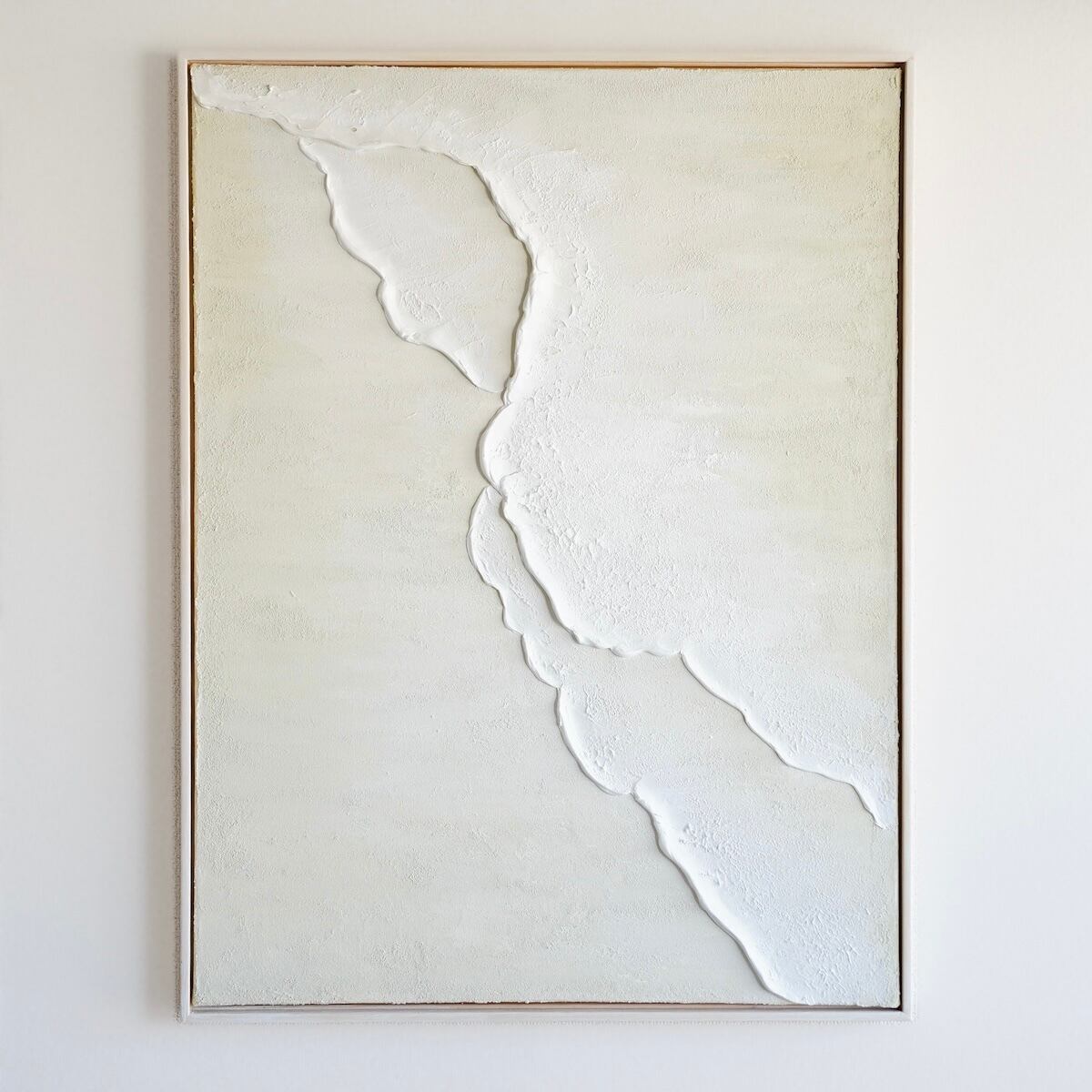 【Beach -soak-】80×60cm グレージュ 海の絵 波の絵