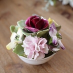 英国コールポートCoalport 陶花フラワーアレンジ薔薇小花 ボーンチャイナ thumbnail 6