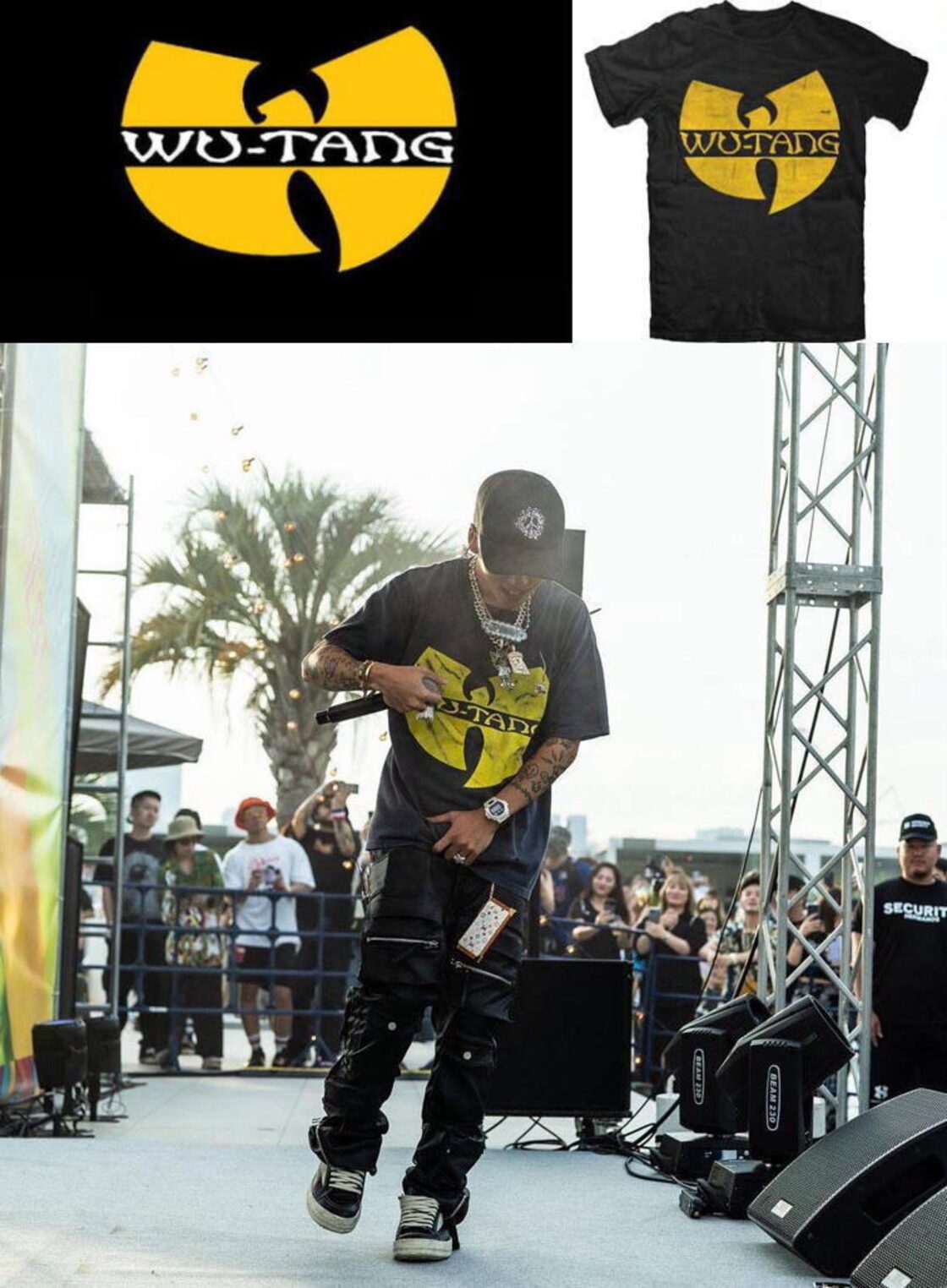送料無料】WU-TANG CLAN ウータンクラン ライセンスTシャツ ブラック 