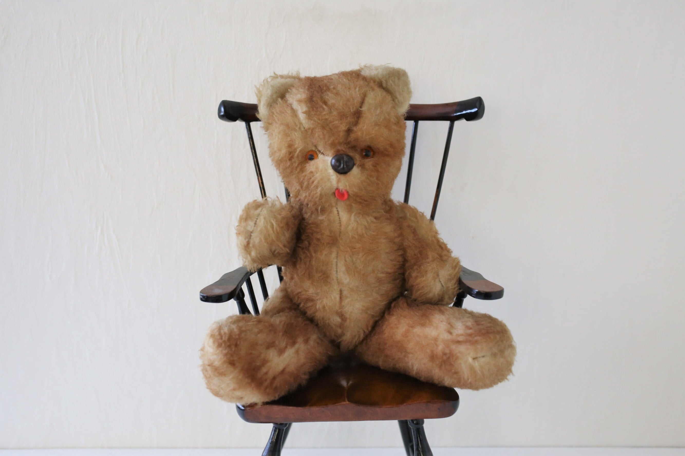 フランス アンティーク ヴィンテージ テディベア 『ぺしゃんこ顔が