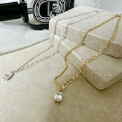 186N　Silver925ジルコニアネックレス