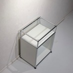 USM Haller ハラー キャビネット サイドボード 1列2段 ユニットラック シェルフ 棚 収納 ホワイト 白 モダン ミニマル ホテルライク