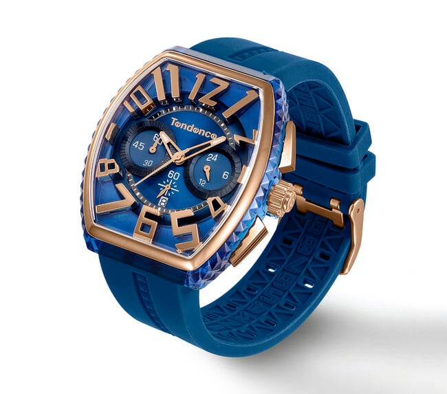 【Tendence テンデンス】TY860001  PIRAMIDE ピラミッド（ブルー×ゴールド）日本限定カラー／国内正規品 腕時計