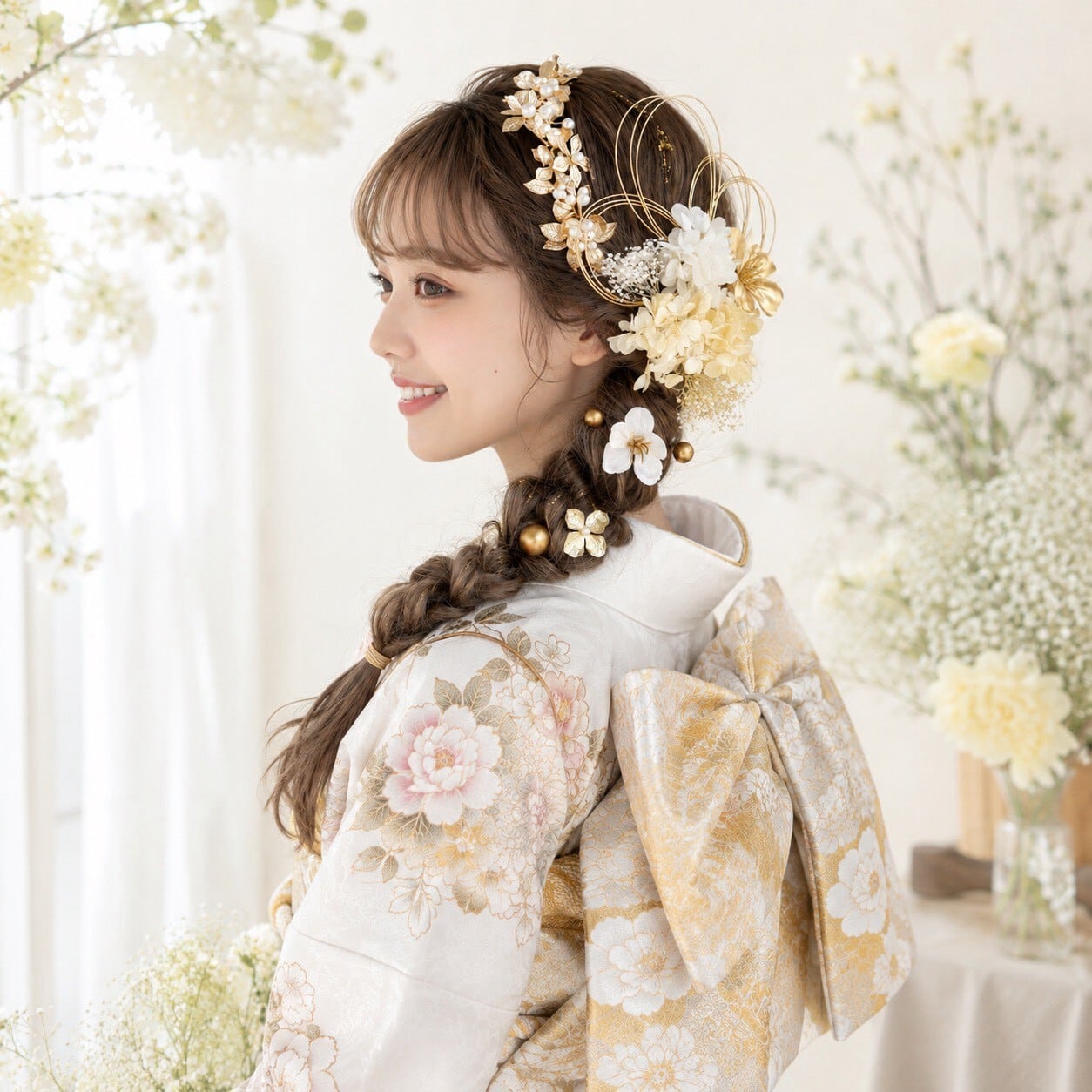 水引 成人式 髪飾り リボン レース 髪飾り 成人式 結婚式 水引