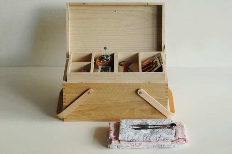 倉敷意匠／栗のソーイングボックス | tariraku
