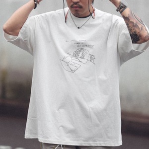 【Ollieo】Summer new loose crew neck short sleeve