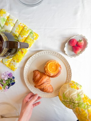 母の日&引越しのお祝いに｜キッチンミトン＆マットセット〈星の砂〉