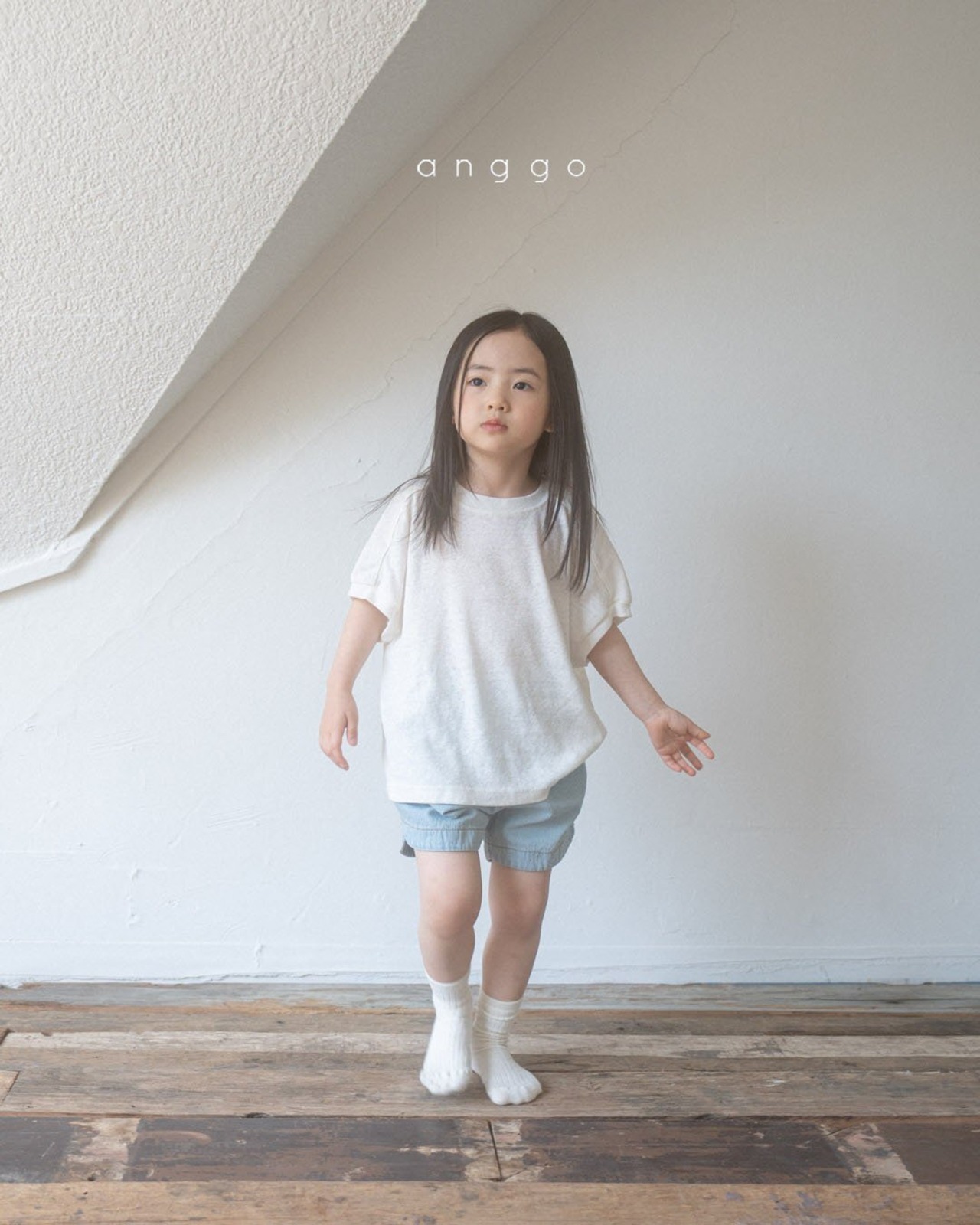 【anggo】クリーミーTシャツ クリーム 80〜120cm  240710 - 20