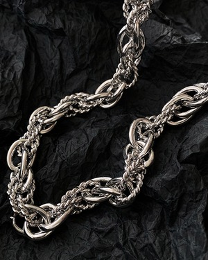 スパイラルチェーンネックレス A0621