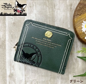 【ベベダヤン】コアスタンプ ラウンドファスナー財布　グリーン
