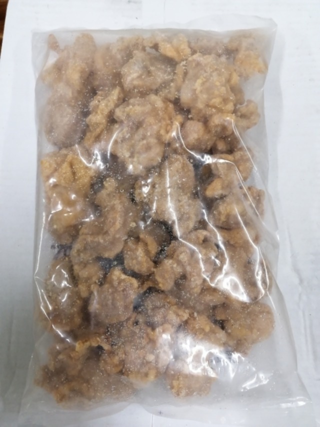 Halal Chicken Karaage (Made in Vietnam)1kg  １パック、１Ｋｇ、ハラルしょうゆ風味若鶏(ベトナム産）から揚げです。