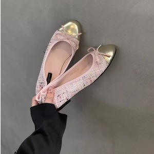 gold point flat ballet pumps(4color）<s2098>
