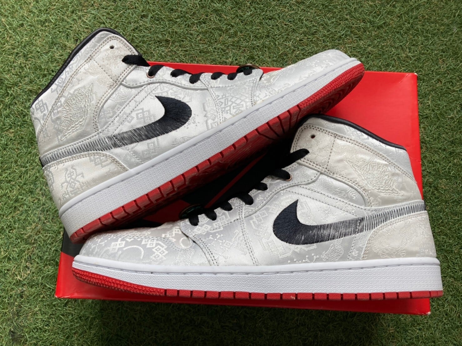 NIKE × CLOT AIR JORDAN 1 MID SE FEARLESS GC CU2804-100 29cm 066867  