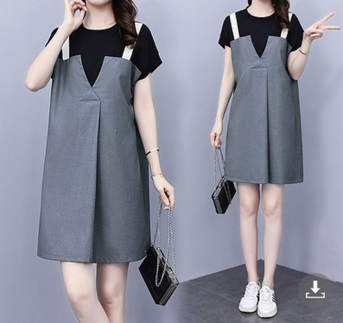 【大きいサイズL-5XL】【春夏新作】ファッションワンピース#setn-220967