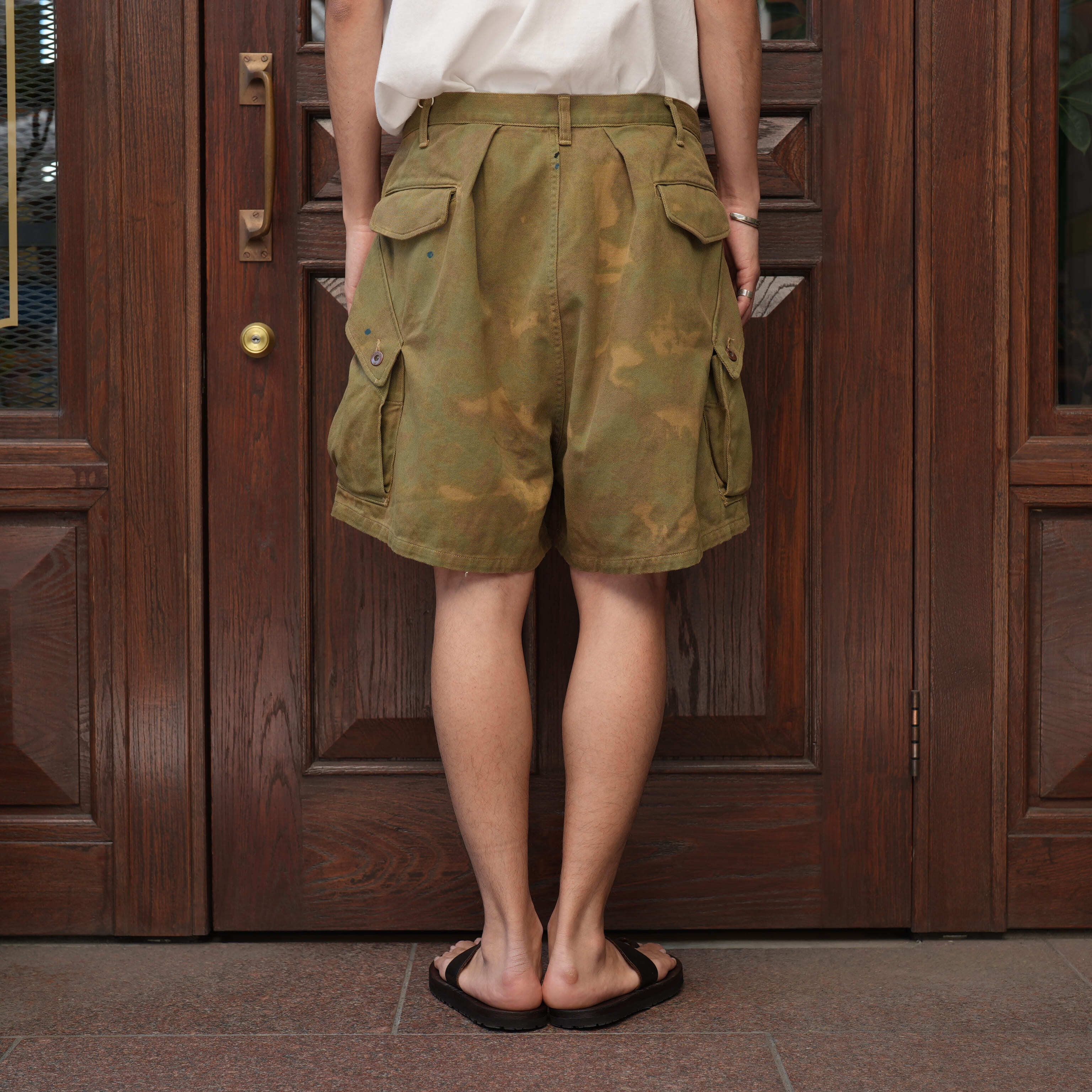 26SS【Gurank】Camo cargo shorts サイズ34 Gurank(グランク) 26SS 