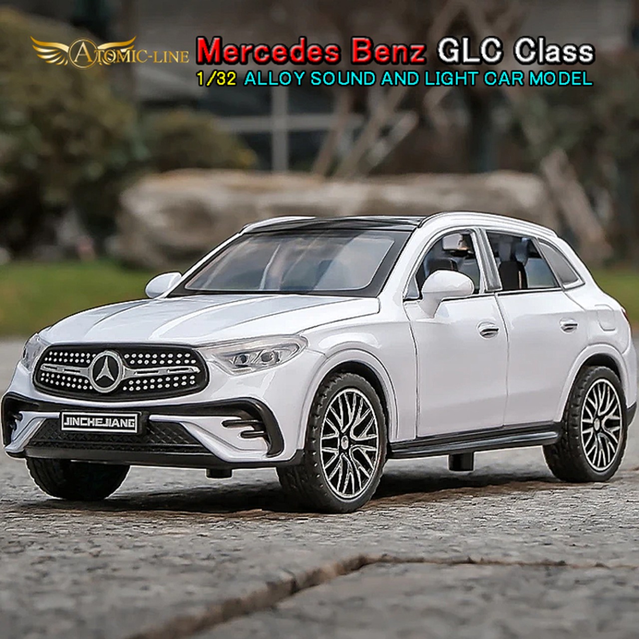メルセデス ベンツ GLC 1/32 ミニカー 全4色 ライト点灯 エンジンサウンド 合金モデル 模型 ジオラマ