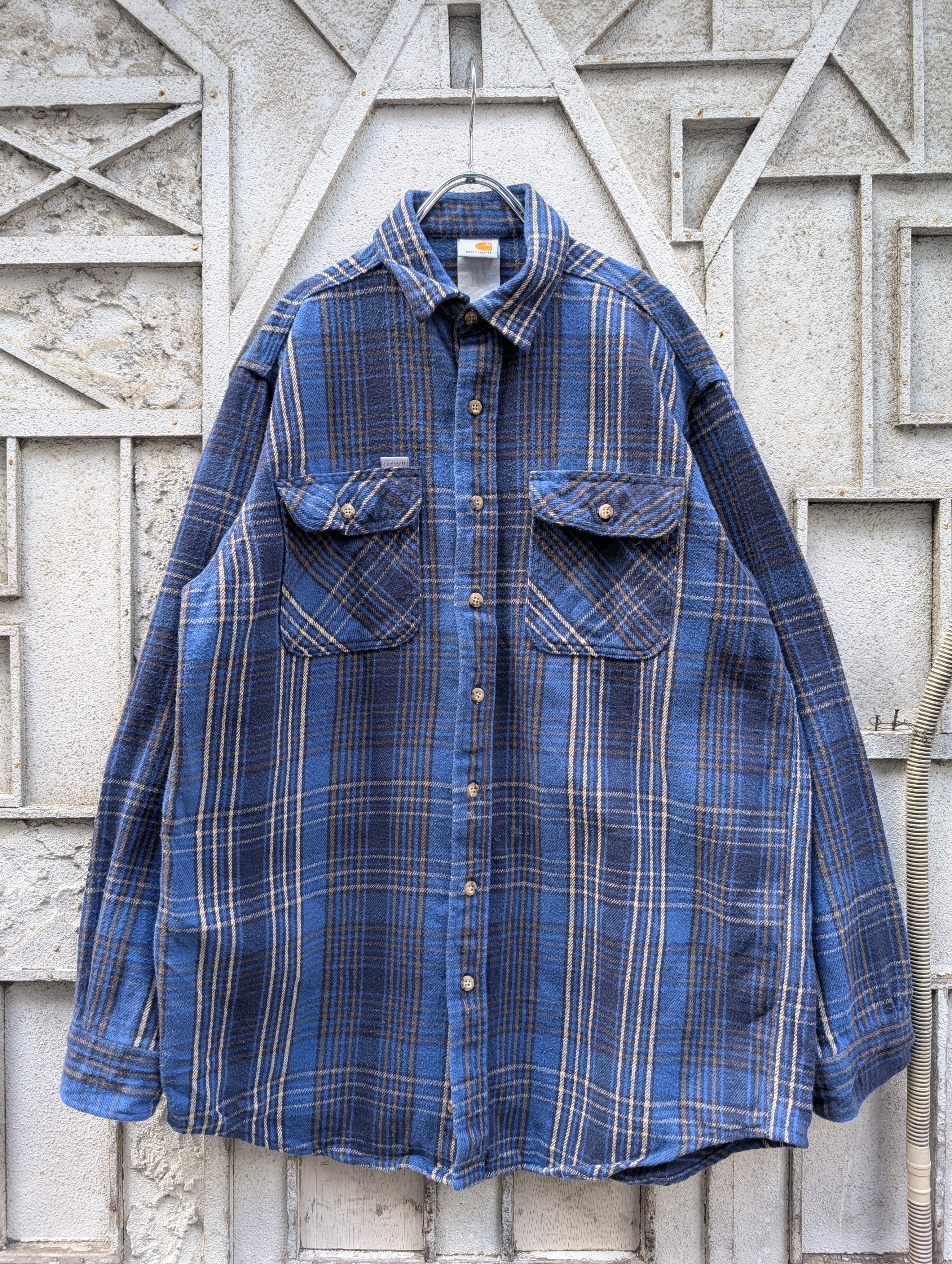 "CARHARTT" flannel check shirt