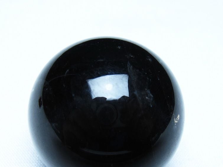 黒水晶 丸玉 モリオン 丸玉 36mm スフィア 置物 原石 141-7580