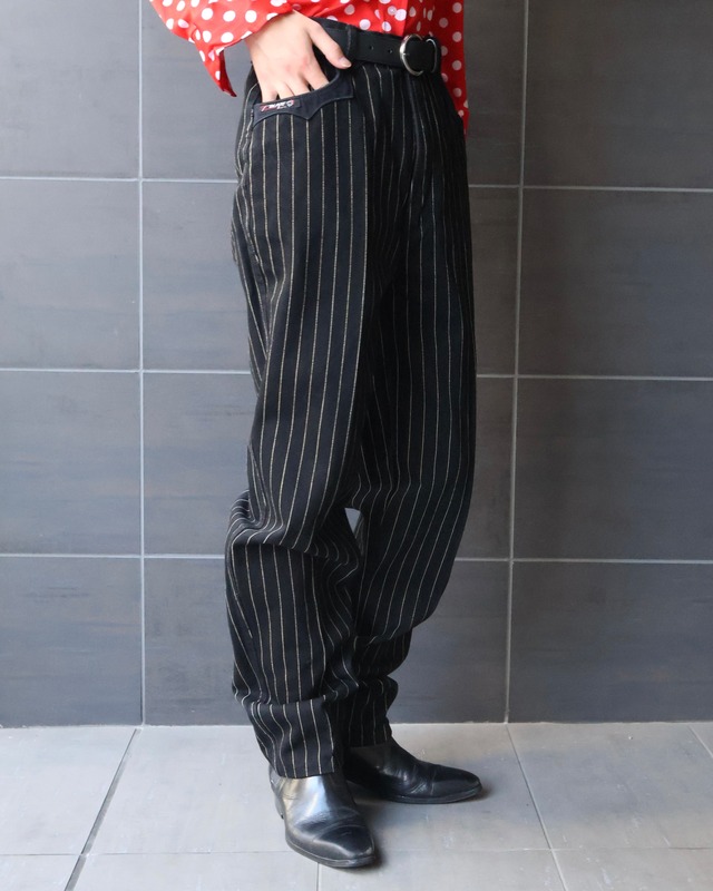 classic detail stripe denim