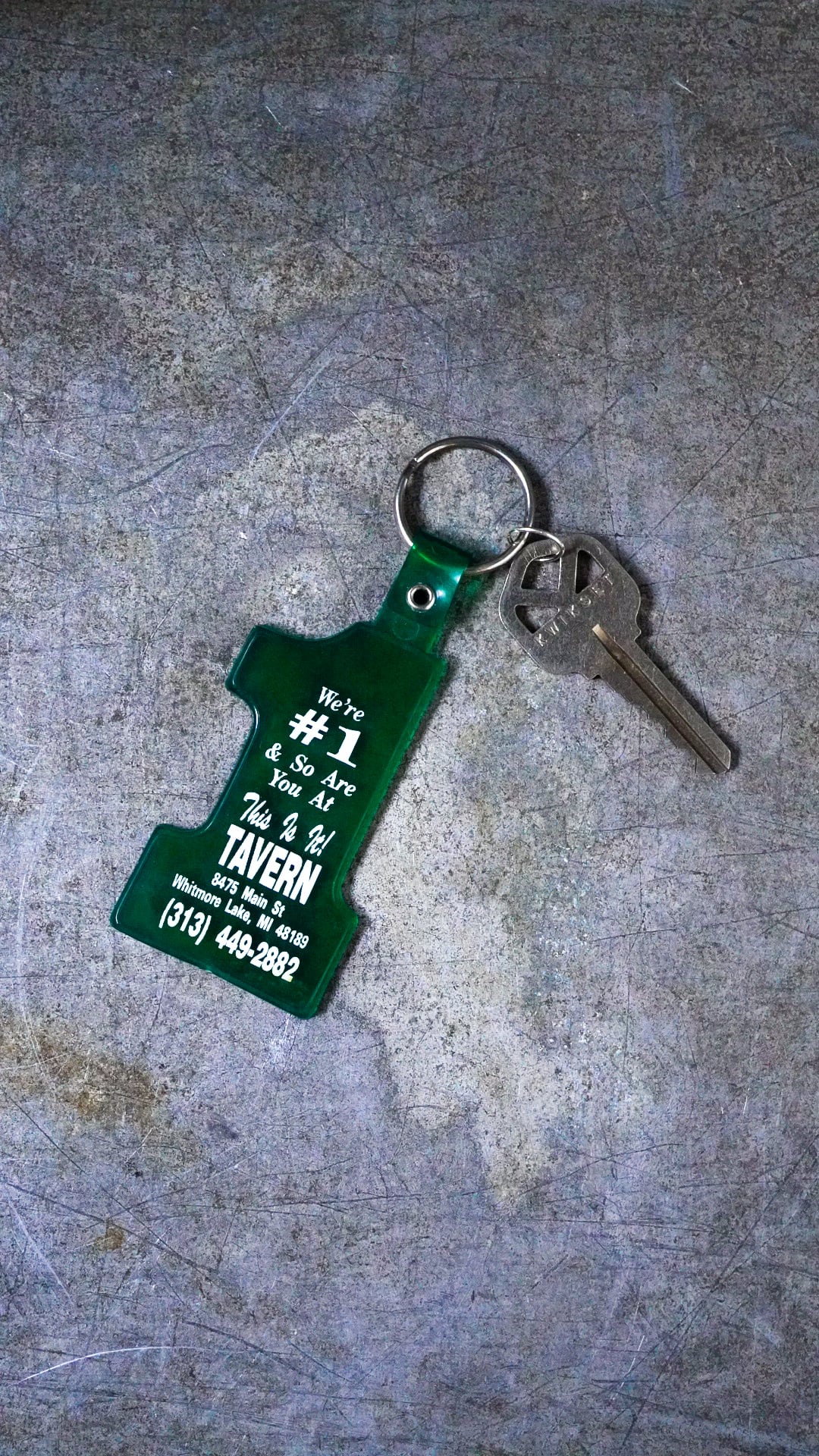 VINTAGE】U.S. VINTAGE #1 アドバタイジング キーリング 《AD 広告