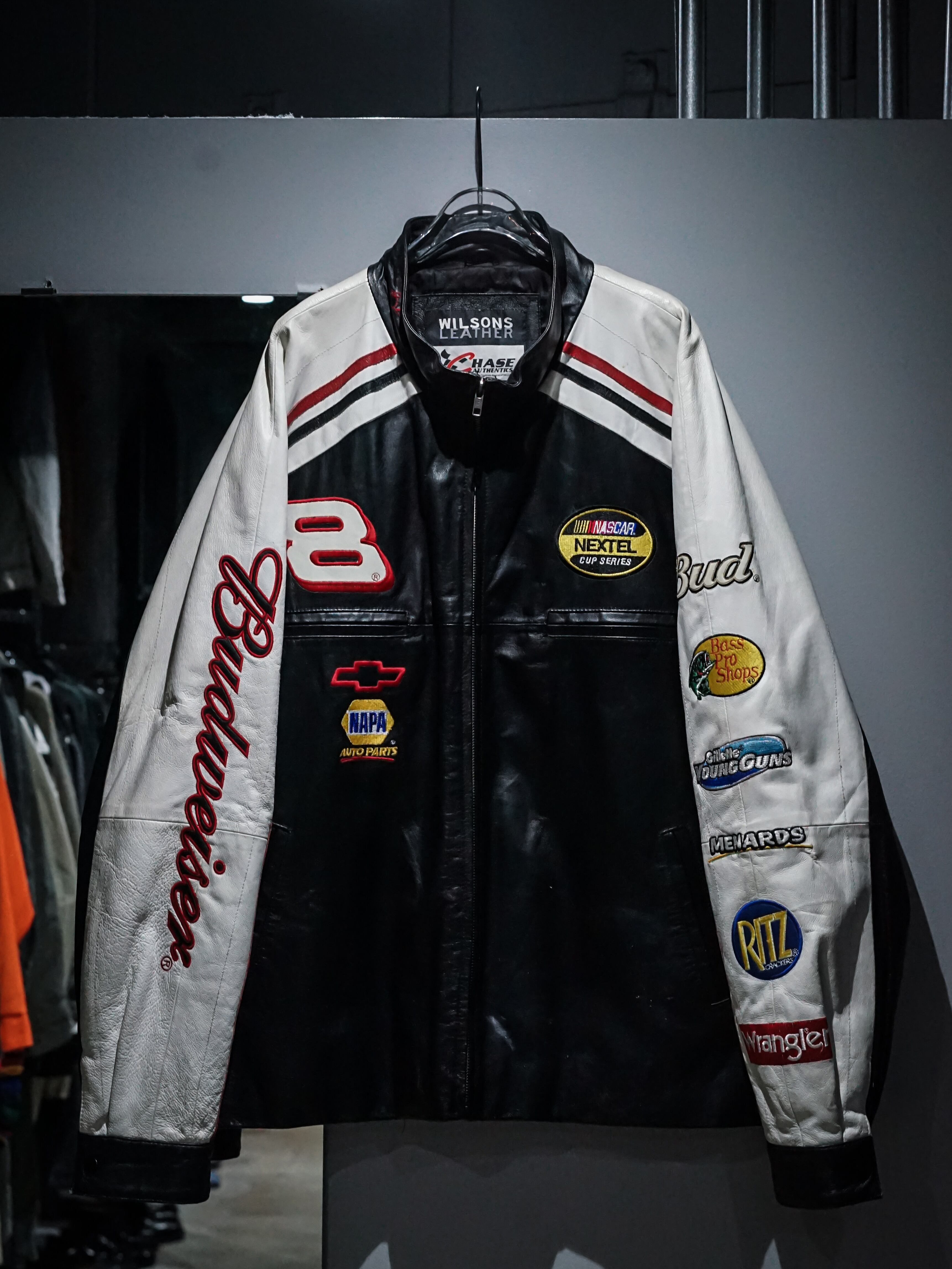 add (C) vintage】“WILSONS × NASCAR” Embroidery Logo Design Vintage