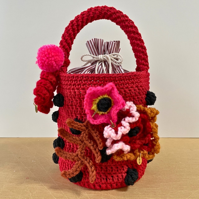 Inner bag Medium / Red Stripes