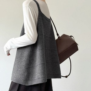 A-line knitting camisole cardigan  (SN226)