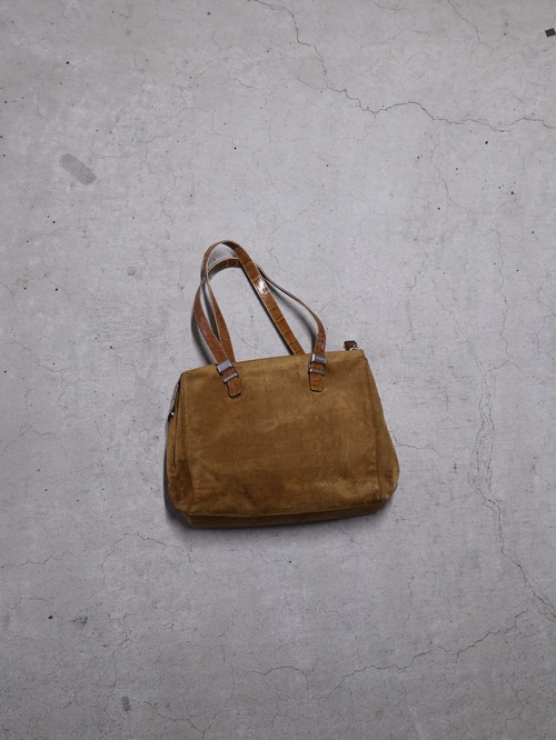 【gianfranco ferre】coloring suede leather bag