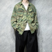 60's~ usarmy jungle fatigue jacket 4th boro