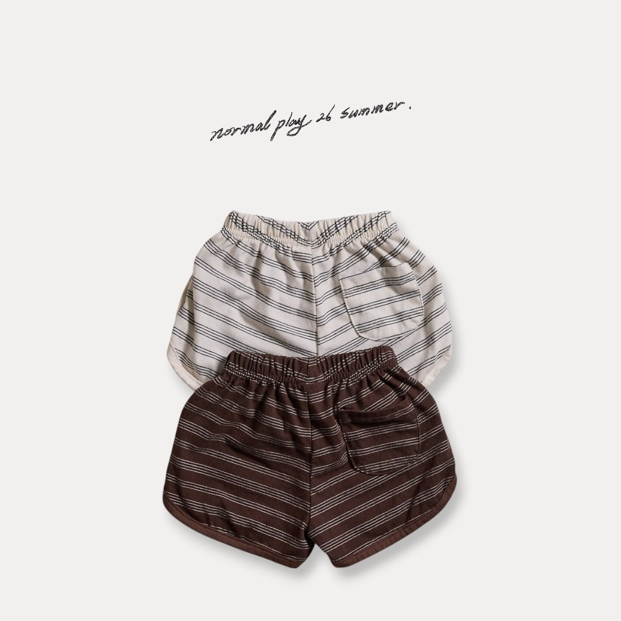 《予約》送料無料【normal play】Chocolate 3/4 Pants