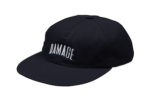 DAMAGE / 6 PANEL CAP BLACK