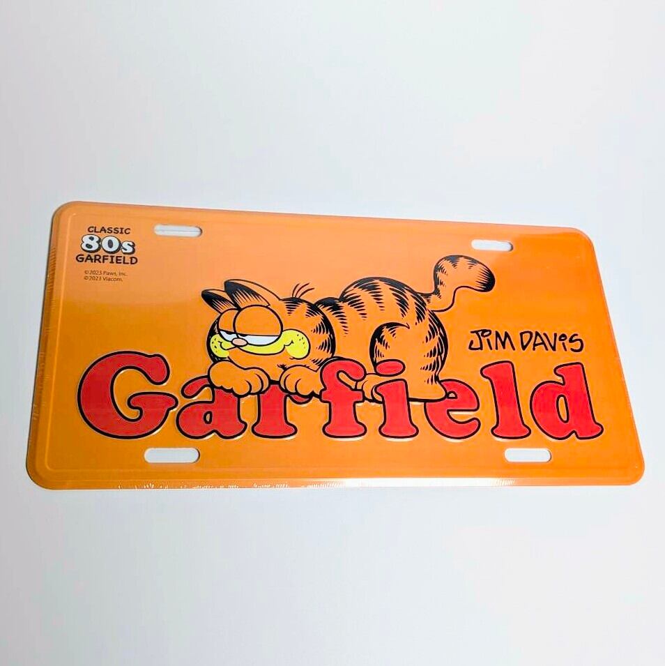【 GARFIELD ( ガーフィールド ) 】CLASSIC 80s / CM PLATE / CMプレート / ライセンスプレート 〚アメリカン雑貨 アメトイ〛