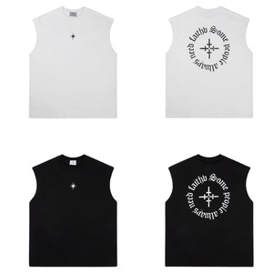 バックプリントルーズタンクトップ　1205