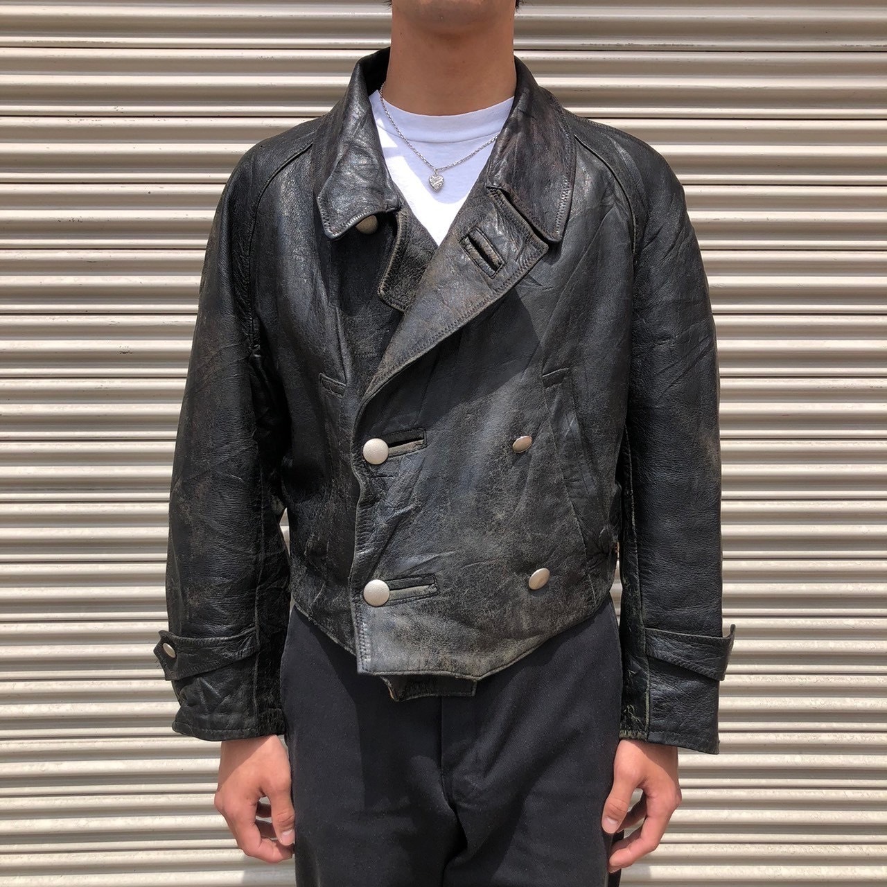 40s スウェーデン軍 モーターサイクルジャケット おきる 