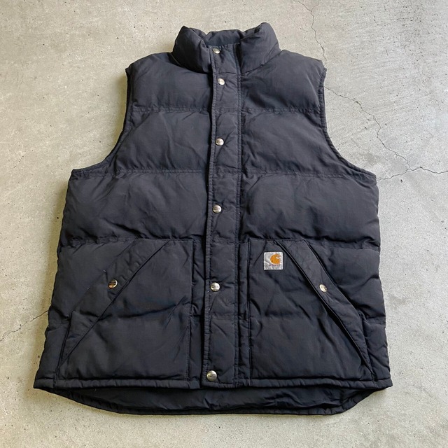 Carhartt カーハート ダウンベスト メンズM 古着 ブラック 黒色 