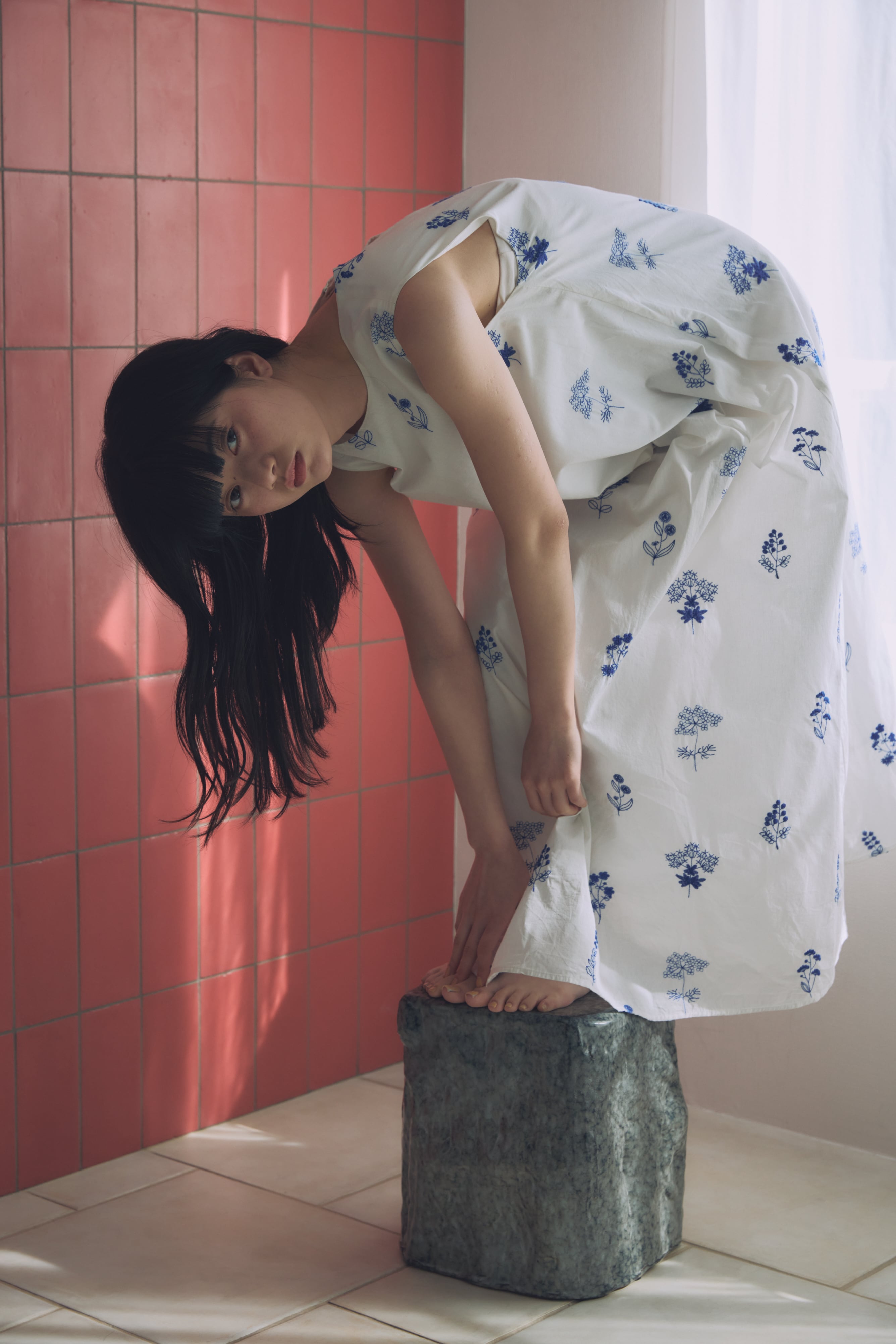 DU250522 Flower Embroidery One Piece 【Tsizeあり】【Re Stock】 | dium.