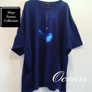 Ocean 　10  -Big silhouette Tee-　【Maya Fennec】