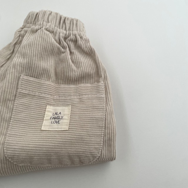 ﾗｽ1《即納》送料無料【lalaland】Corduroy Bermuda Pants