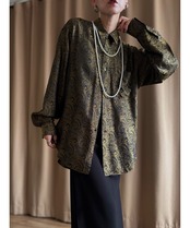 Blue Horigon jacquard fabric shirt-4871-9