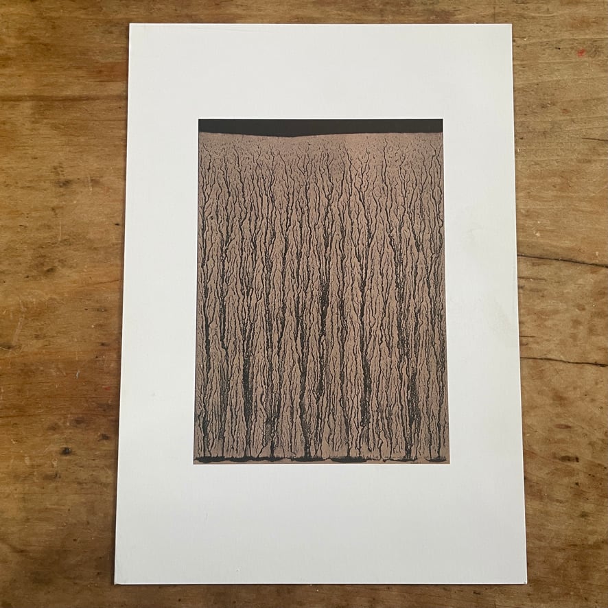 【アナウンスメントカード】リチャード・ロング  Richard Long  River Avon Mud Drawing 　Kunsthalle/Galerie Tschudi 1995 [31019542927]