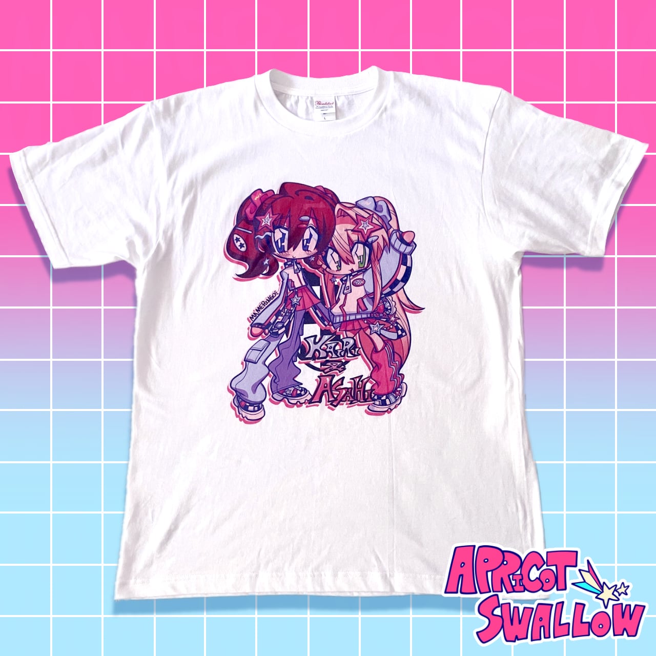 アサヒ＆カイリ スポーティTシャツ | APRICOT SWALLOW