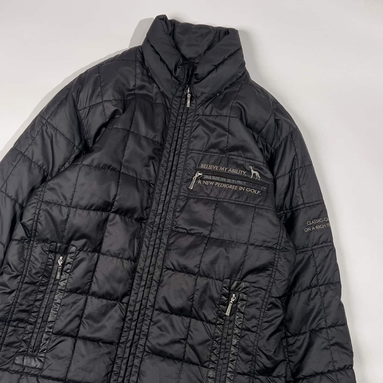 adabat アダバット ダウンジャケット 48/ブラック メンズ ゴルフ